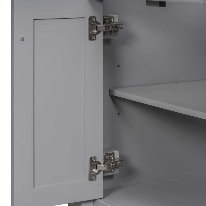 24'' Freestanding Bathroom Vanity Set with Shelf - 24" x 34" in.