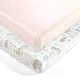 preview thumbnail 1 of 7, Lush Decor Baby Pixie Fox Micro Mink Fitted Crib Sheet, 2 Pack - 52"x 28" x 9" Woodland - 52"x 28" x 9" - Pink