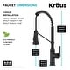 preview thumbnail 26 of 49, KRAUS Allyn Commercial 2-Function 1-Handle Pull Down Kitchen Faucet