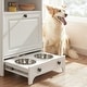 preview thumbnail 3 of 35, Roomfitters Dog Feeding Station with 2 Elevated Dog Bowls, Tilt Out Pet Feeding Cabinet Station