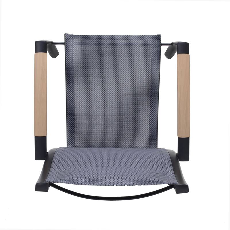 Amazonia Secthue Aluminum Outdoor Patio Dining Chairs