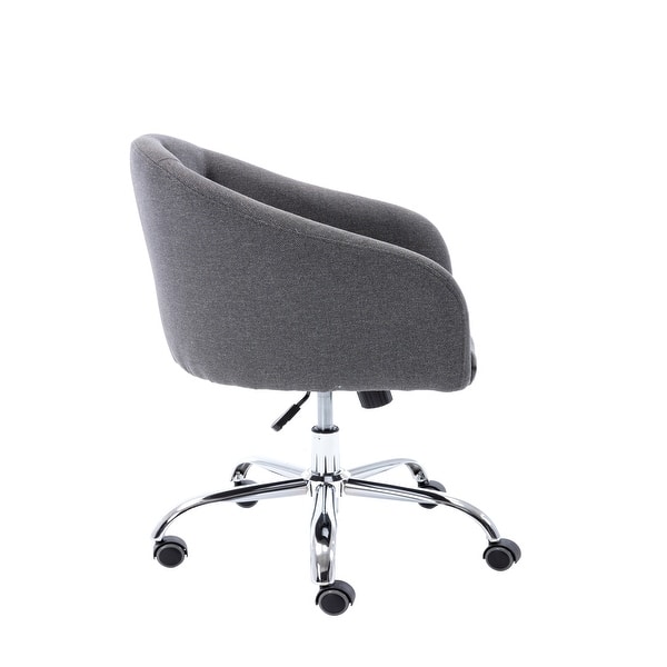 Porthos Home Kash Home Office Desk Chair Round Back Linen Fabric Overstock 32765504