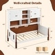 preview thumbnail 4 of 7, Twin Bed with Bookcase with Shelves and Wooden Slat Support No Box Spring Needed for Living Room Bedroom-White