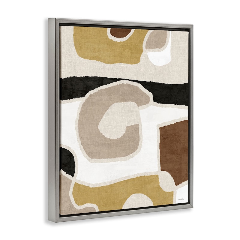 Stupell Earthy Boho Geometrics Framed Floater Canvas Wall Art Design By Amber Sterling