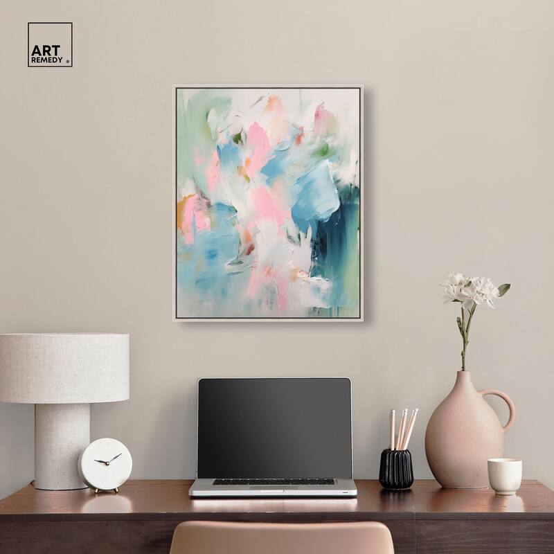 Neon Breeze I Canvas by Art Remedy