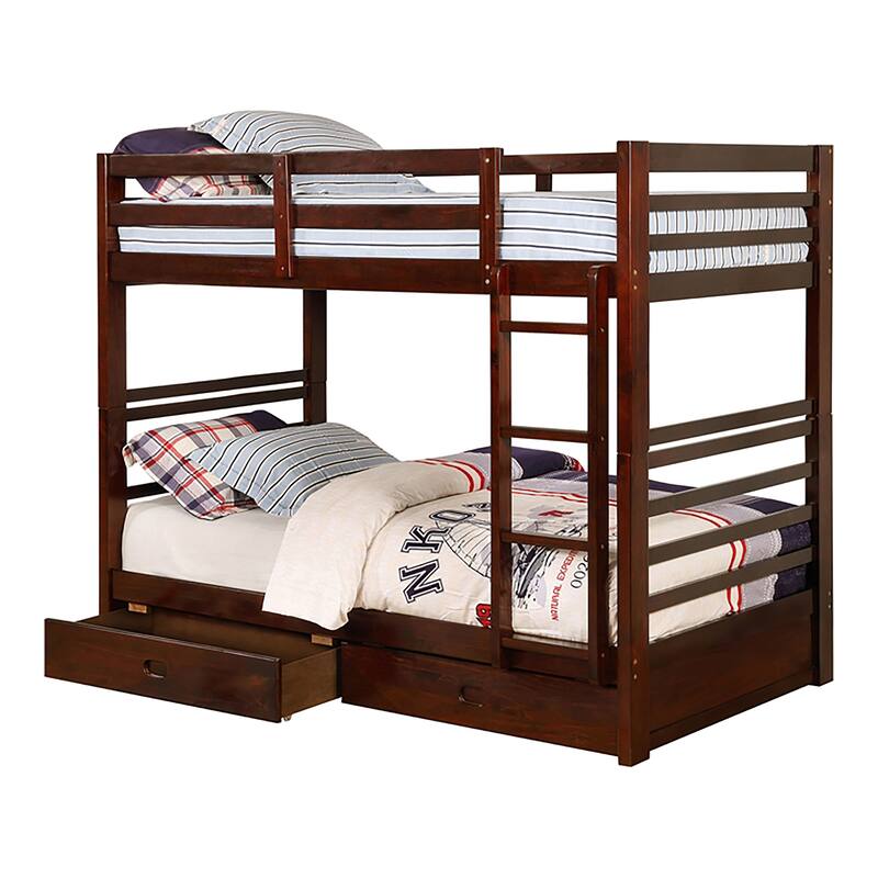 Naur Transitional Twin over Twin 2-piece Bunk Bed Set by Furniture of America