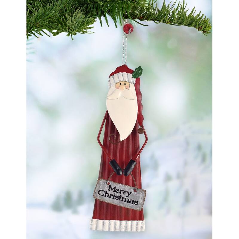 Santa Ornament, Set of 2