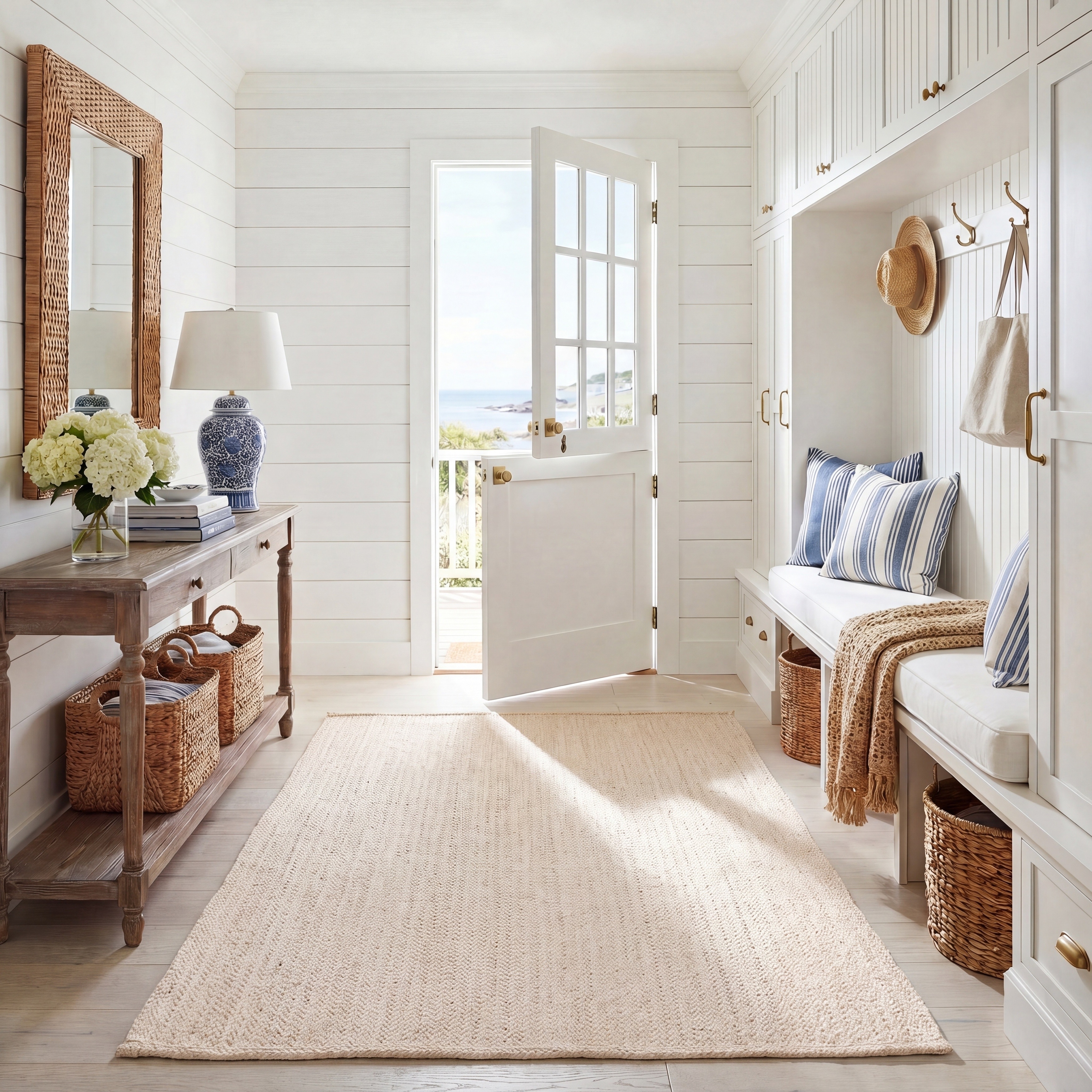 SAFAVIEH Natural Fiber Vojna Farmhouse Sisal Rug