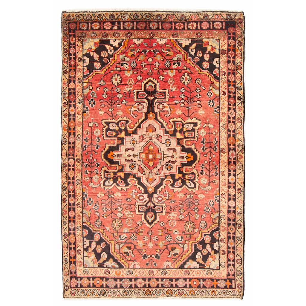 ECARPETGALLERY Hand-knotted Andelz Copper Wool Rug - 4'5 x 6'11