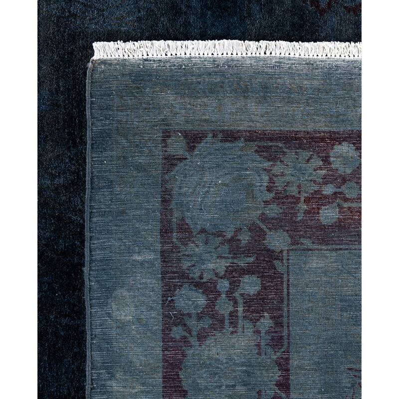 Overdyed One-of-a-Kind Hand-Knotted Area Rug - Gray - 6' 2" x 9' 3"