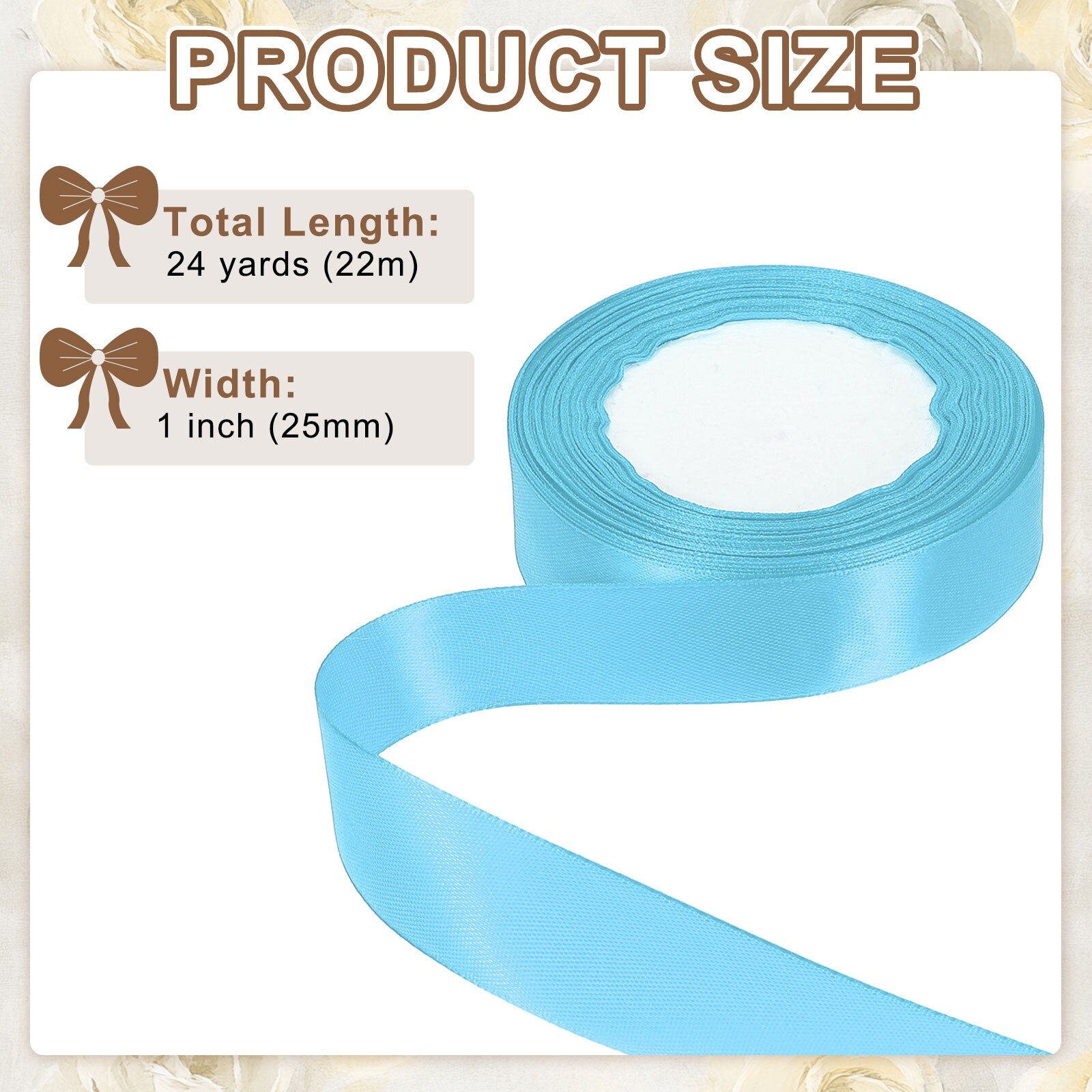 Satin Ribbon Solid Polyester Satin Ribbons for Gift Wrapping Wedding Party Decoration Flower Bouquet Crafts Christmas