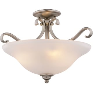 Vaxcel Lighting C0310 3 Light 17" Wide Flush Mount Bowl Ceiling