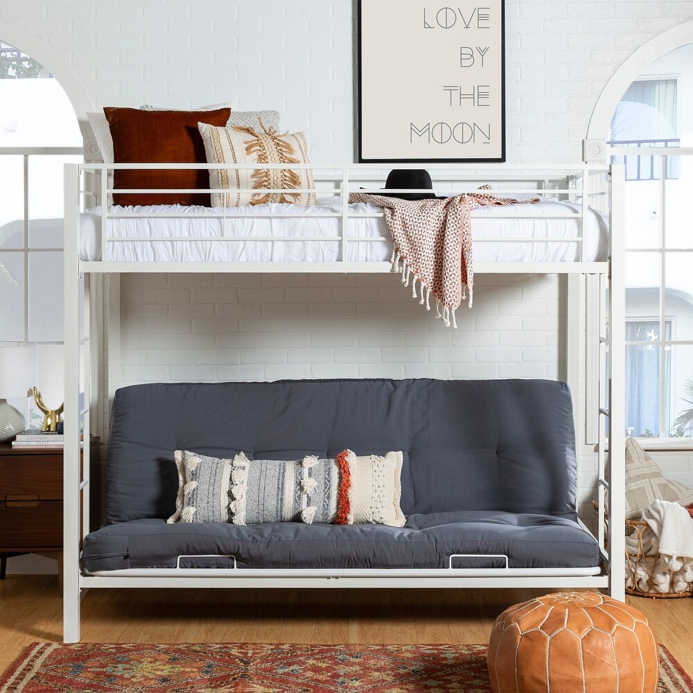bunk bed with futon underneath