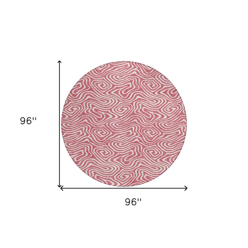 HomeRoots Abstract Transitional Rectangle Outdoor Rug