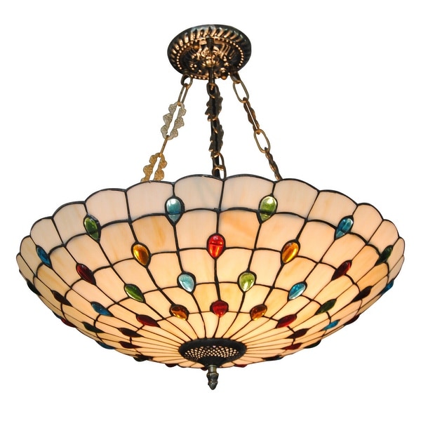 Stained glass hanging light fixtures discount