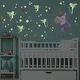 preview thumbnail 4 of 7, Walplus Magical Unicorn Glow In The Dark Fairies Nursery Wall Sticker