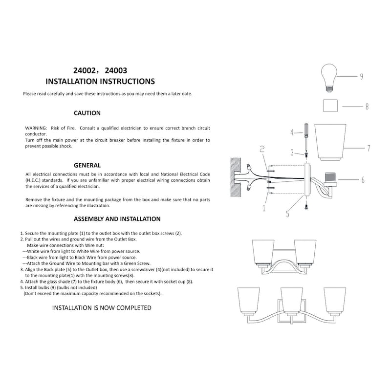 Millennium Lighting Avenna 2/3 Light Vanity Fixture