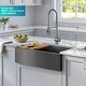 preview thumbnail 96 of 100, KRAUS Kore Workstation Farmhouse Apron Stainless Steel Kitchen Sink