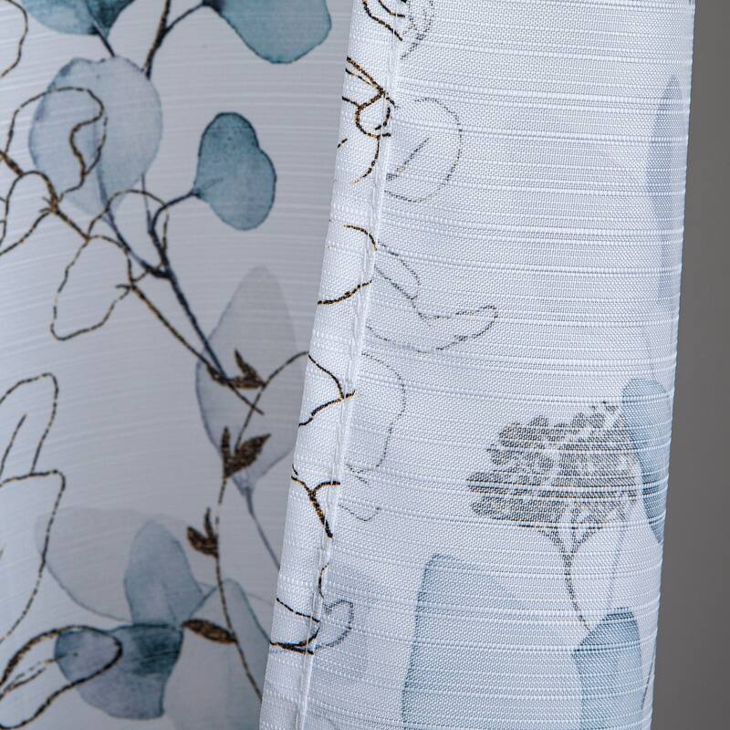 Dainty Home Sweet Garden Printed Fabric 3D Designed Textured Fabric Shower Curtain 70" x 72"