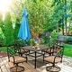 preview thumbnail 10 of 14, Outdoor 5/7-piece Patio Metal Dining Set