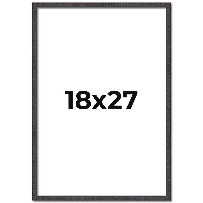 18x27 Frame Brown Solid Wood Picture Frame - Complete Modern Photo