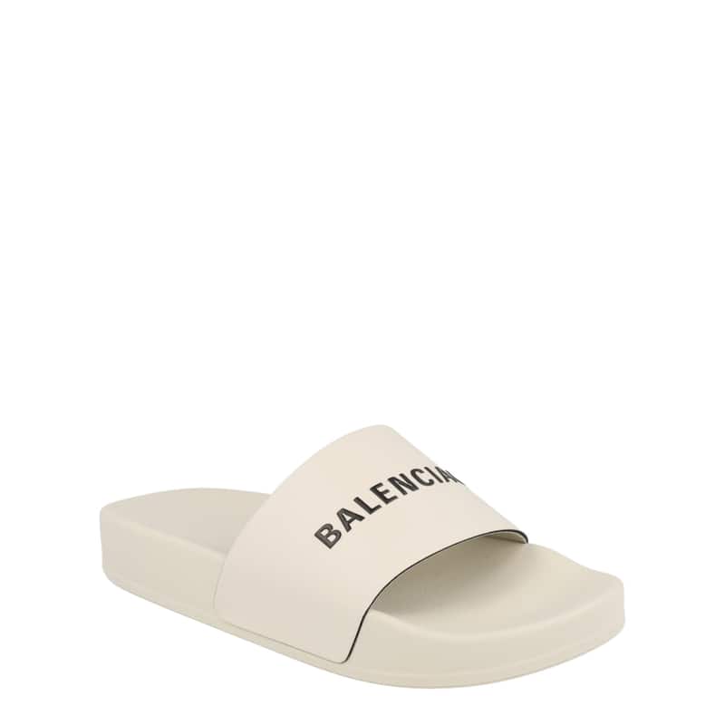 Balenciaga Logo Pool Slides