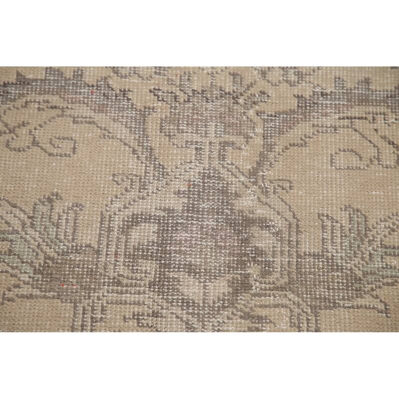 Hand Knotted Oriental 100% Wool Carpet Traditional Medallion Beige & Ivories Tabriz Area Rug - 12' 6'' X 9' 6''