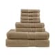 preview thumbnail 40 of 130, Madison Park Signature 800GSM Ultra-Soft 100% Cotton Absorbent Towel Set 8-Piece - Taupe