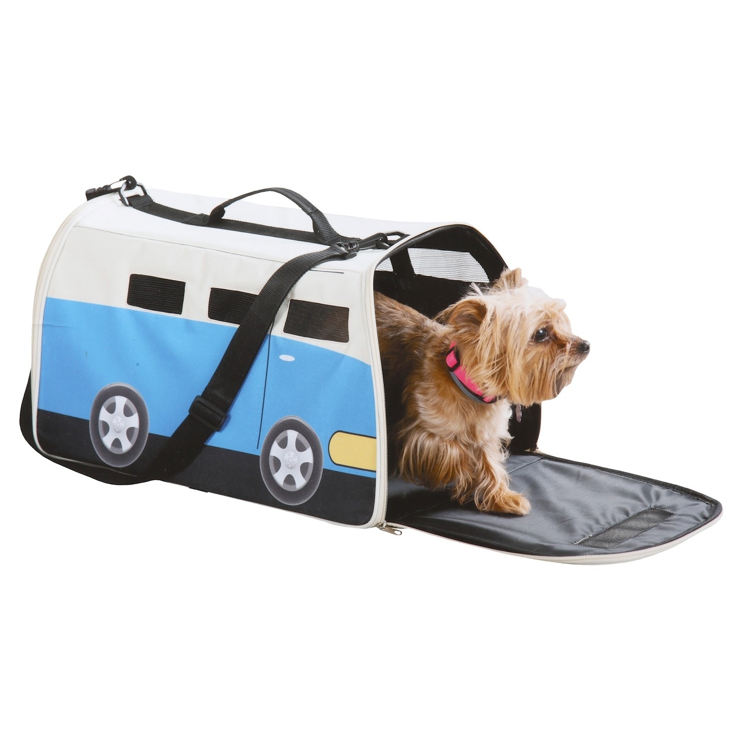 Shop Happy Camper Pet Carrier Cute Rv Shaped Small Dog Or Cat Carrier Water Resistant Travel Bag With Adjustable Shoulder Strap Overstock 30806151