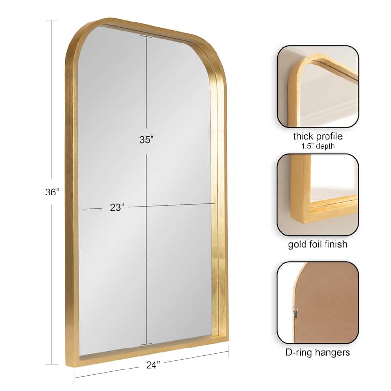 Kate and Laurel Travis Arch Framed Wall Mirror
