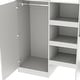 preview thumbnail 8 of 7, Wood Full Size Loft Bed with Built-in Wardrobe, Desk, Storage Shelves