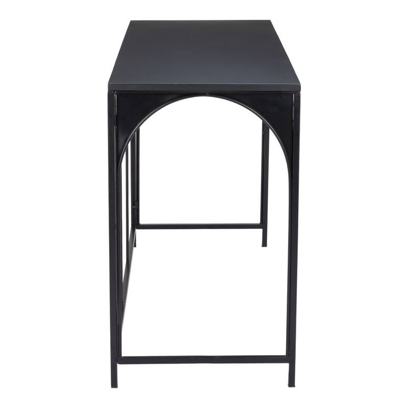 HomeRoots 50" Black Steel Frame Console Table - 50.00 in. x 29.90 in. x 18.00 in.