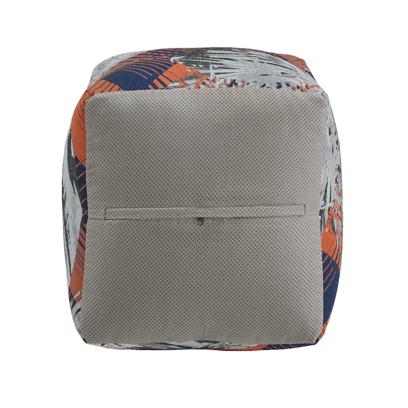 Brunico Upholstered Square Pouf Ottoman by iNSPIRE Q Bold