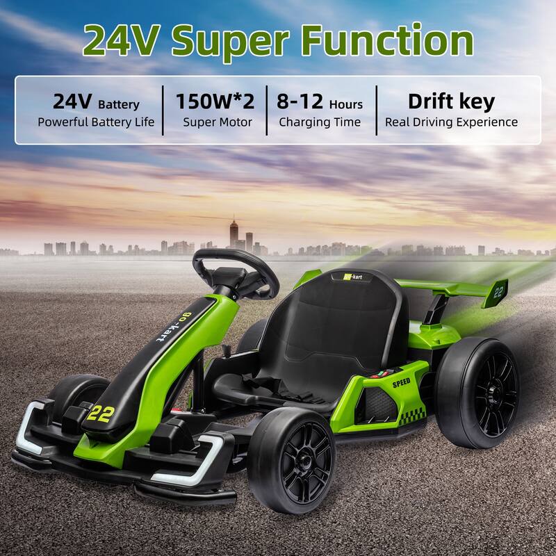 24V Kids Electric Drift Kart Ride on Toy for Kids