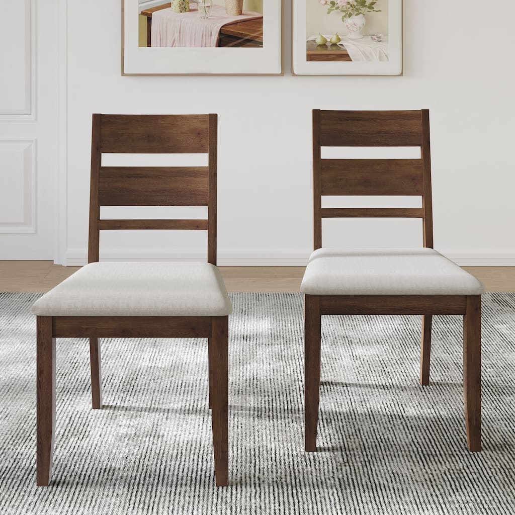 CraftPorch Elegant Wooden Dining Chairs (Set of 2)