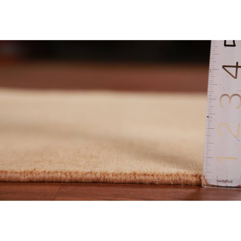 Hand Knotted Oriental 100% Wool Carpet Modern Solid Oranges & Rust Gabbeh Runner Rug - 10' 3'' X 3' 1''