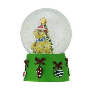 Shop 2 5 Teddy Bear And Christmas Tree Mini Christmas Snow Globe Glitterdome Overstock 20889883