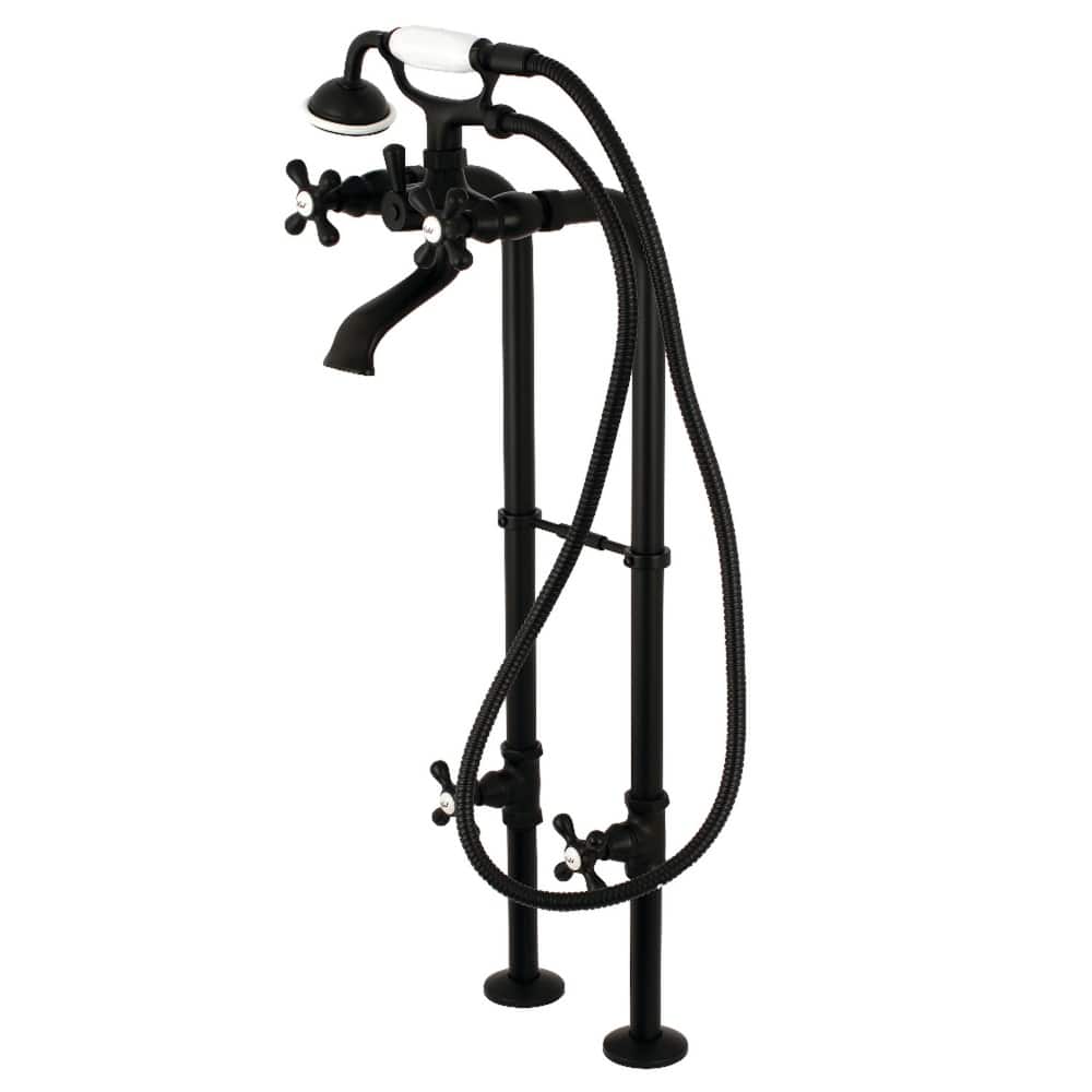 Traditional Freestanding Tub Faucet with Supply Line and Stop Valve