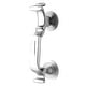 preview thumbnail 8 of 10, Baldwin S Style Curved Solid Brass Door Knocker Satin Chrome