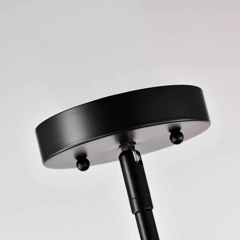Matte Black 1 Light Dimmable Mini Pendant with 54" Rods - 67*10*10