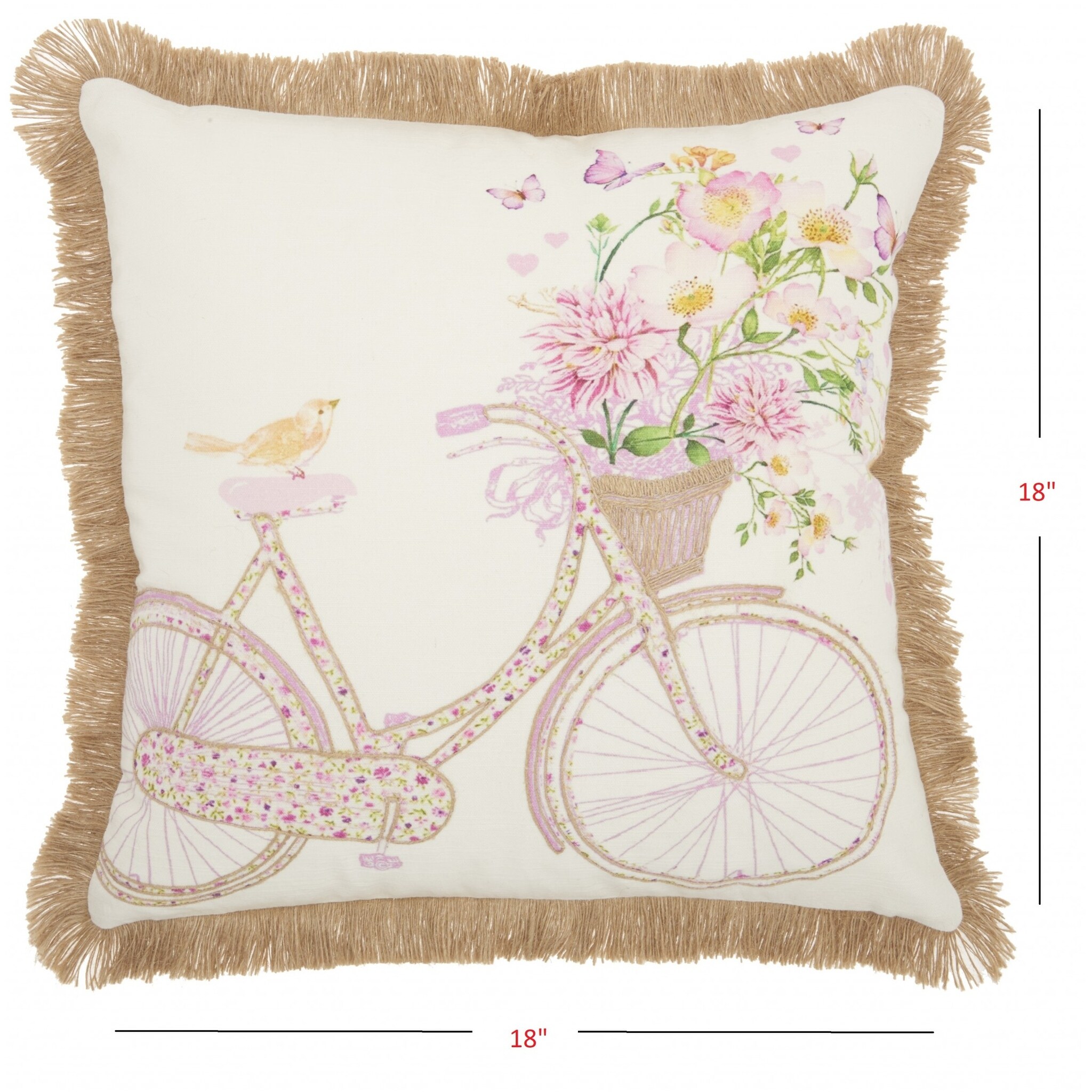 Bicycle throw pillow 2025