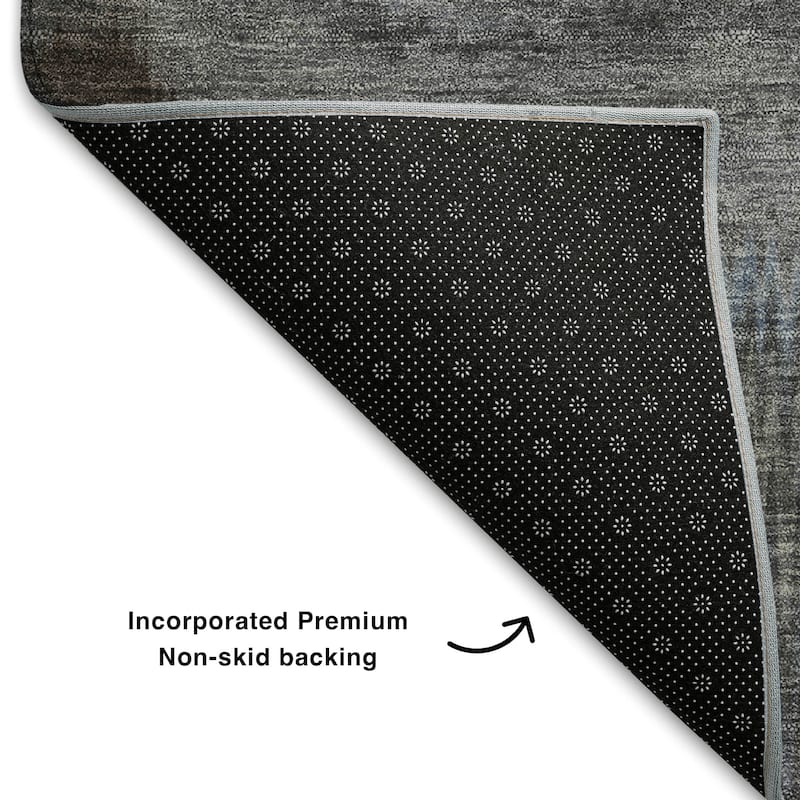 Premium Washable Super Soft Contemporary Blur Mayfield Rug