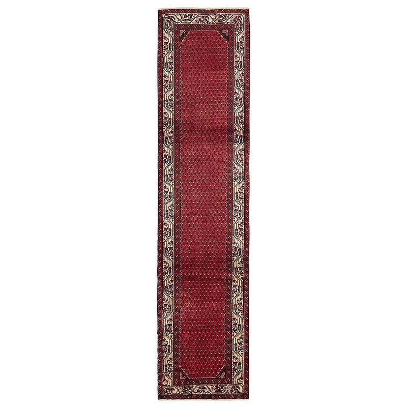 ECARPETGALLERY Hand-knotted Andelz Red Wool Rug - 2'6 x 11'8