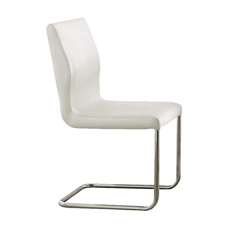 Set of 2 Padded Side Chairs with L-Shape Leg