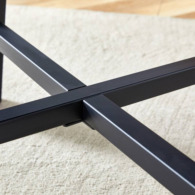 42" Round Dining Table Set for 4, 5-Piece Modern Dining Room Table with 4 Linen Chairs, Small Space Circle Dining Furniture