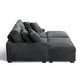 preview thumbnail 88 of 116, Modular Armchair and Ottoman Set with Adjustable Headrest, Flannel Upholstery