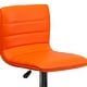 preview thumbnail 112 of 111, Modern Vinyl Stitch Back Adjustable Height Barstool - 16"W x 19"D x 35" - 44"H