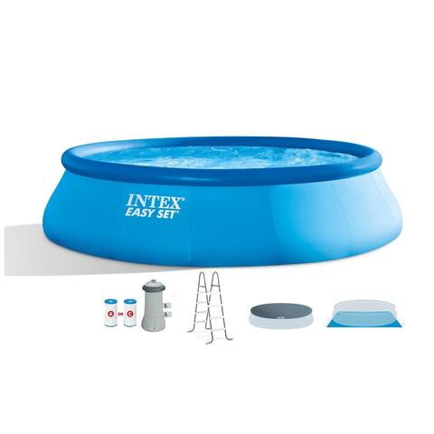 Intex 26165EH 15ft x 42in Easy Set Inflatable Above Ground Swimming Pool w/ Pump - 89