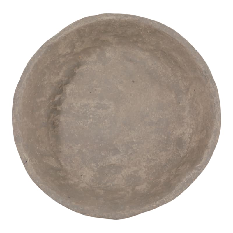 Pottery Paper Mache Bowl Artisanal Handcrafted Sculptural