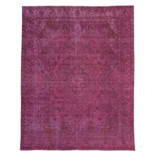 ECARPETGALLERY Hand-knotted Color Transition Magenta Wool Rug - 10'0 x ...
